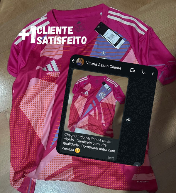 Entrega concluída com sucesso para nossa cliente Vitória, que confiou na Wazemix e garantiu sua camisa do Flamengo 2025/26 com segurança, qualidade e rapidez."