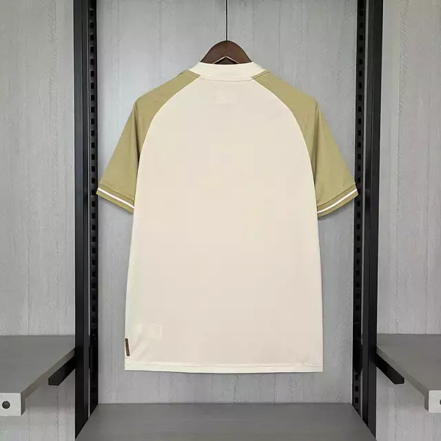 Camisa Vasco da Gama Third III 2024/25 Kappa Torcedor Masculina bege com escudo bordado e detalhes clássicos