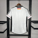 Camisa Alemanha Home 1998/99 Adidas Retrô Masculina branca com detalhes da bandeira alemã, modelo histórico para colecionadores e torcedores.