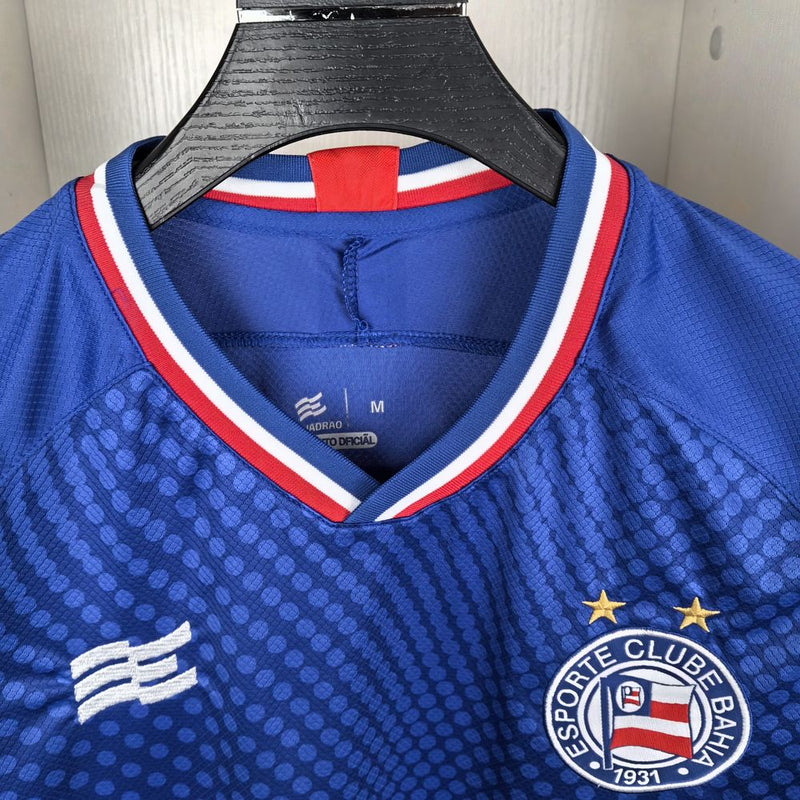 Camisa Bahia Edição Especial 2024/25 Torcedor Masculina azul com detalhes em branco e vermelho