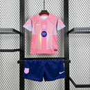 Kit Infantil Barcelona Edição Especial 2025/26 Nike Rosa