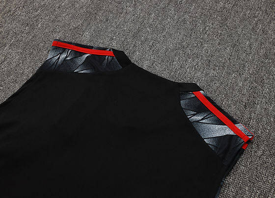 Kit Treino Flamengo Regata Preta e Short Preto 2025/26 Adidas