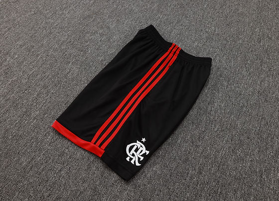 Kit Treino Flamengo Regata Preta e Short Preto 2025/26 Adidas