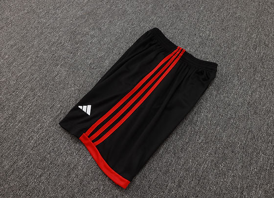 Kit Treino Flamengo Regata Preta e Short Preto 2025/26 Adidas