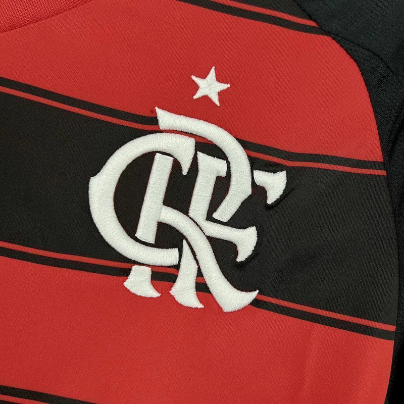 Camisa Flamengo Adidas Home I 2025/26 manga longa masculina torcedor 
