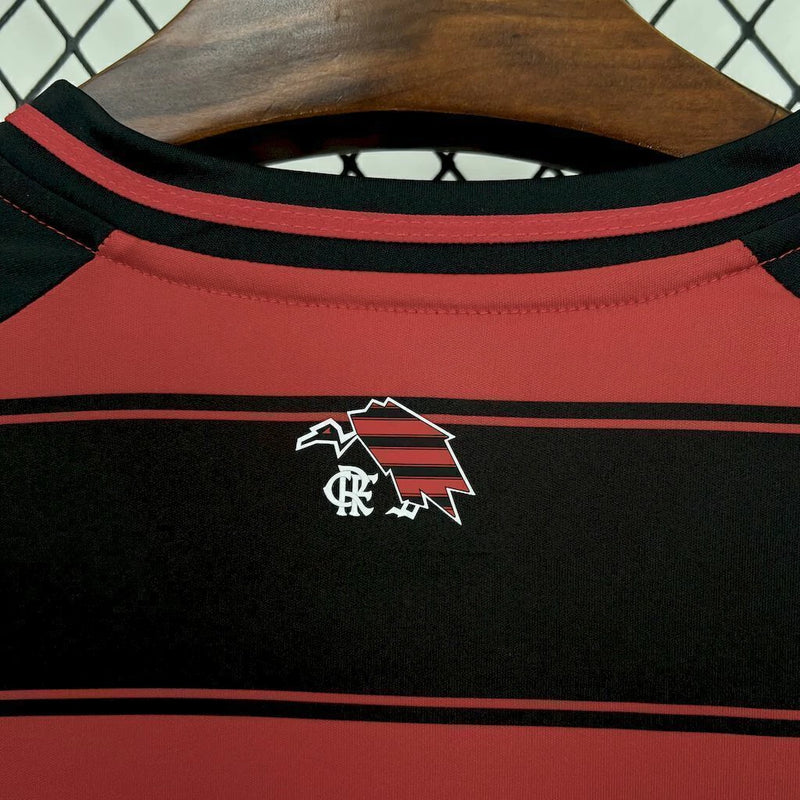 Camisa Flamengo Adidas Home I 2025/26 manga longa masculina torcedor 
