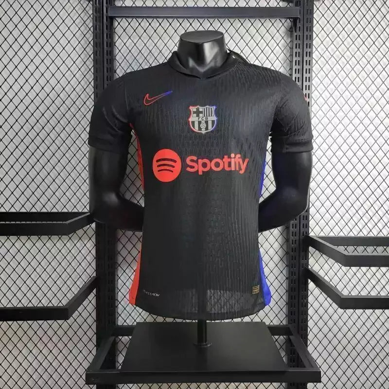Camisa Barcelona Away II 2024/25 Nike Versão Jogador Masculina na cor preta, uniforme para torcedores e colecionadores disponível na Wazemix
