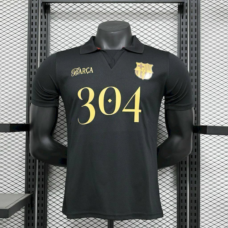 Camisa Barcelona Edição Lamine Yamal 2024/25 Versão Jogador Masculina preta, uniforme de colecionador disponível na Wazemix
