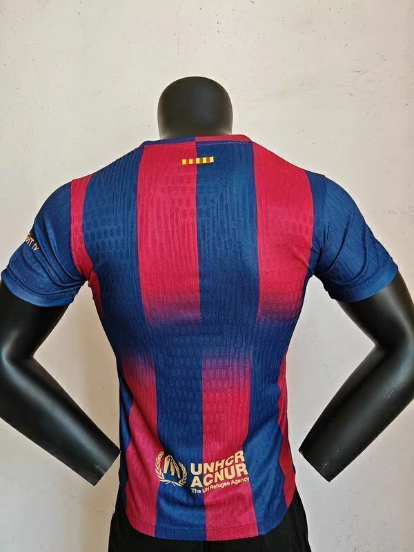 Camisa Barcelona Home I 2025/26 Nike Jogador Masculina - Vermelha e Azul