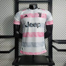 Camisa Juventus Away II 2023/24 Adidas Jogador Masculina - Branco/Rosa