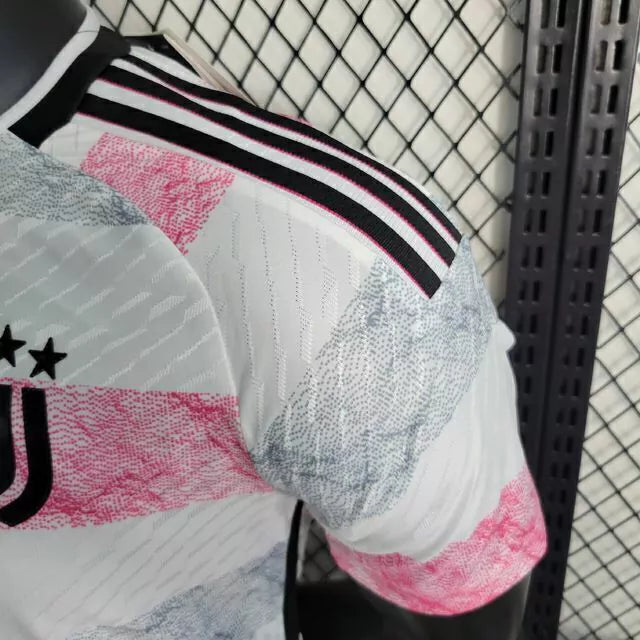 Camisa Juventus Away II 2023/24 Adidas Jogador Masculina - Branco/Rosa