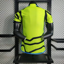 Camisa Arsenal Away II 2023/24 Jogador Masculina frente completa, uniforme amarelo com escudo bordado do Arsenal