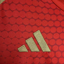 Camisa Al-Ahly Home I 2024/25 Adidas Torcedor Masculina - modelo vermelho, uniforme principal do clube egípcio, escudo em destaque e design moderno assinado pela Adidas.
