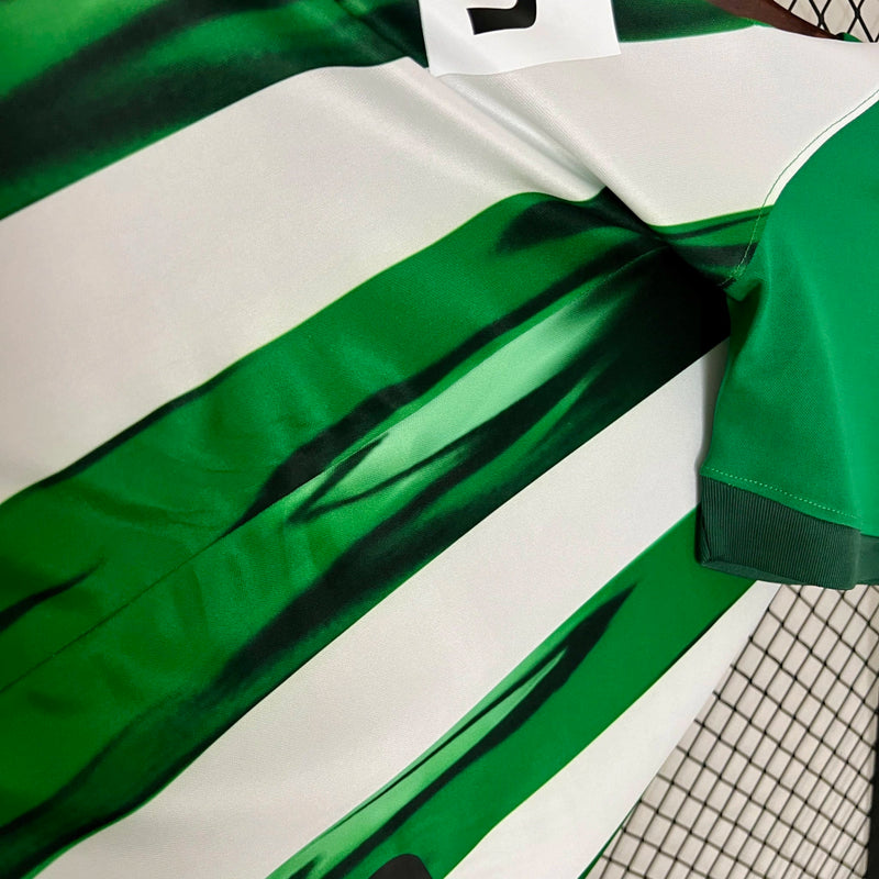 Camisa Atlético Nacional Home I 2024/25 Nike Torcedor Masculina - modelo branco e verde, uniforme principal do clube colombiano, escudo em destaque e design moderno assinado pela Nike.