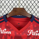Camisa Independiente Medellín Home I 2024/25 Adidas Torcedor Masculina - modelo vermelho, uniforme principal do clube colombiano, escudo em destaque e design moderno assinado pela Adidas.