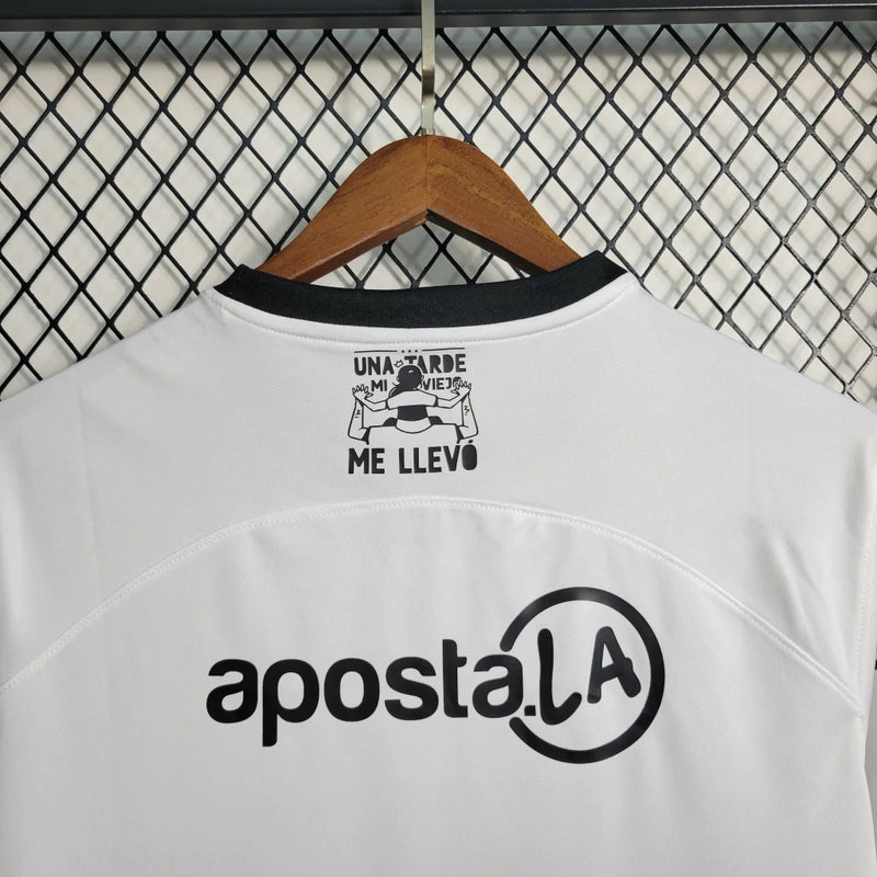 Camisa Olimpia Home I 2023/24 Nike Torcedor Masculina - modelo branco, uniforme principal do clube paraguaio, escudo em destaque e design clássico 