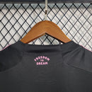 Camisa Inter Miami Away II 2023/25 Adidas Torcedor Masculina - modelo preto, uniforme de visitante do clube norte-americano, escudo em destaque e design moderno 