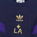 Camisa Los Angeles Galaxy 2025/26 Adidas Torcedor Masculina - modelo roxo, uniforme alternativo do clube norte-americano, escudo em destaque e design moderno assinado pela Adidas.