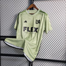 Camisa Los Angeles FC Away II 2023/24 Adidas Torcedor Masculina - modelo verde, uniforme de visitante do clube norte-americano, escudo em destaque e design moderno assinado pela Adidas.