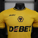Camisa Wolverhampton Home I 2024/25 Jogador Masculina - Amarela