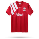 Camisa Liverpool Home I Especial 100 Anos 1982/83 Adidas Retrô Masculina - modelo vermelho, edição comemorativa do centenário do clube, com escudo em destaque e design clássico que celebra a história do Liverpool.