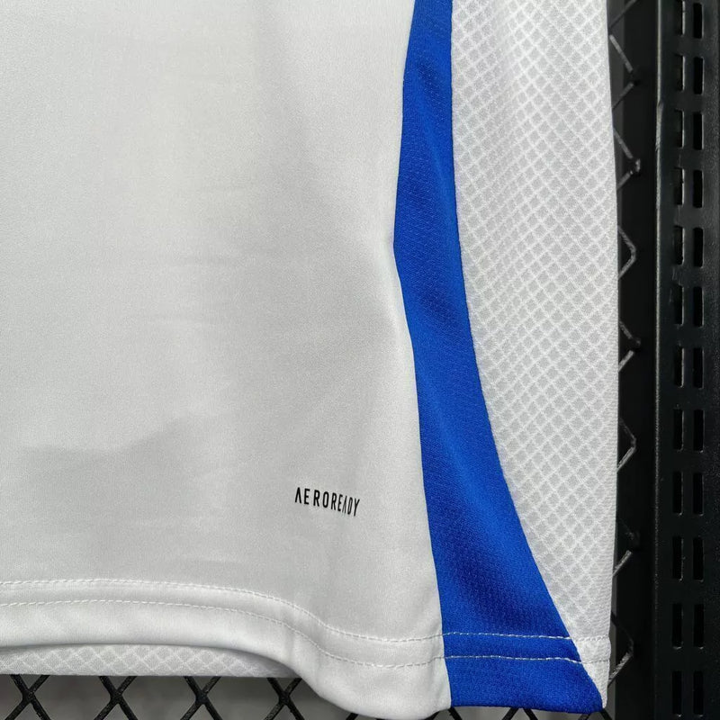 Camisa Leeds Home I 2024/25 Adidas Torcedor Masculina - Branca