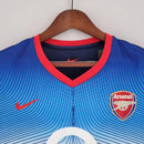 Camisa Arsenal Away II 2002/04 Nike Retrô Masculina azul, uniforme reserva retrô, segunda camisa Arsenal anos 2000, modelo torcedor