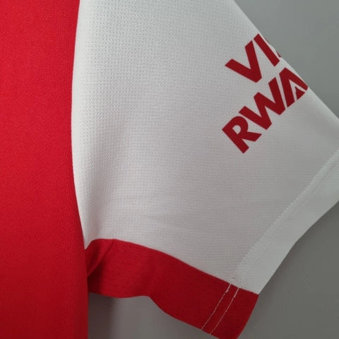 Camisa Arsenal Home I 2022/23 Adidas Retrô Masculina vermelha com detalhes clássicos e escudo aplicado.