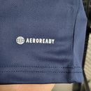 Camisa Arsenal The France Pack 2023/24 Adidas Torcedor Masculina azul com detalhes vermelhos e brancos, escudo aplicado e tecido leve AEROREADY.