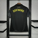Camisa Borussia Dortmund Away II 2024/25 Puma Torcedor Masculina preta com escudo bordado e detalhes em amarelo