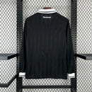 Camisa Botafogo Away II 2025/26 Reebok Torcedor Manga Longa Masculina preta com detalhes brancos, escudo do Botafogo e logo Reebok.