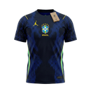 Camisa da Seleção Brasileira azul visitante 2026/27 para torcedor masculino em tecido leve e confortável