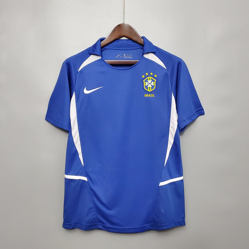 Camisa Retrô Seleção Brasileira 2002 II Nike Masculina-Azul
