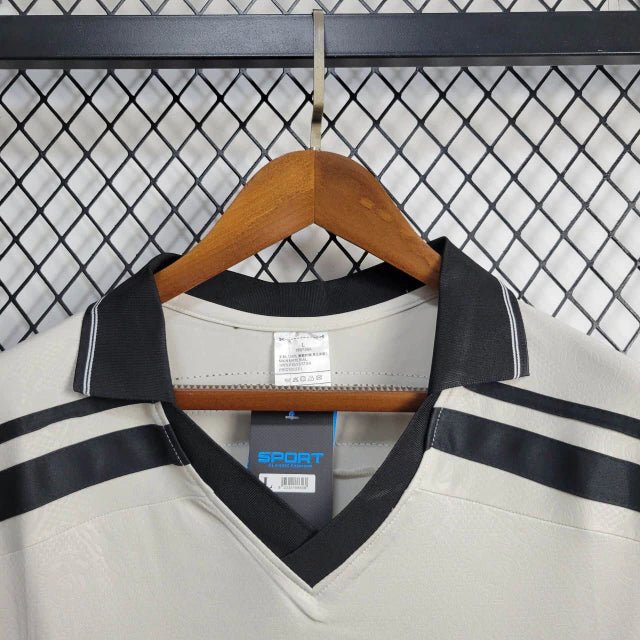 Camisa retrô do Corinthians 1996 branca com patrocínio Excel Econômico e escudo bordado