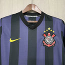Camisa Corinthians Third III 2009/10 Nike Retrô Masculina preta clássica, modelo histórico do Timão disponível na Wazemix, ideal para torcedores e colecionadores."