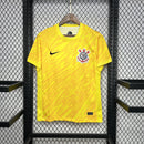 Camisa Corinthians Goleiro 2024/25 Nike Torcedor Masculina Amarela vista frontal