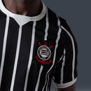 Camisa Corinthians Nike reserva II 2026/27 Torcedor Masculina preto e branco com escudo do Corinthians e logo Nike.