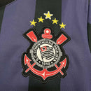 Camisa Corinthians Third III 2009/10 Nike Retrô Masculina preta clássica, modelo histórico do Timão disponível na Wazemix, ideal para torcedores e colecionadores."