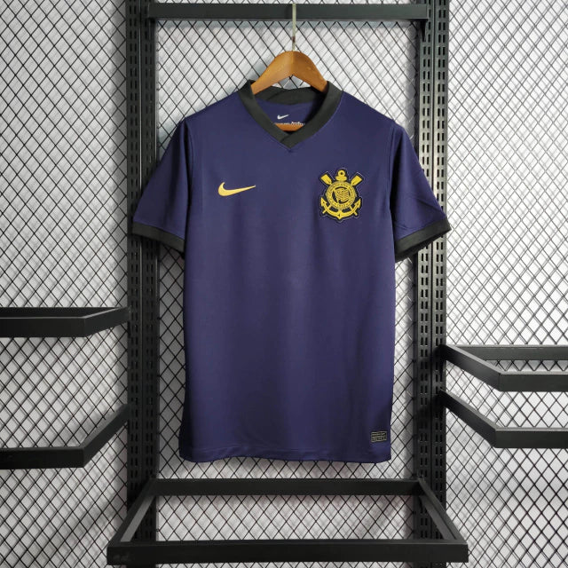 Camisa-Corinthians-third-terceira-2021-2022-Retro-nike-roxa-roxo-masculina-masculino-escudo-dourado-memphis-depay-yuri-alberto-camisa-tres-3-azul-escuro-timao-respeita-as-mina