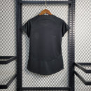 Camisa Corinthians treino 2022/23 Nike feminina na cor preta com escudo bordado e tecnologia Dri-Fit, ideal para torcedoras apaixonadas 