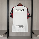 Camisa Flamengo Away II 2025/26 Adidas Torcedor Masculina branca com patrocínios, modelo reserva do Mengão com design moderno.