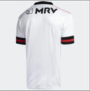 Camisa Flamengo Away II Retrô 2020/21 Adidas Torcedor Masculina branca com detalhes rubro-negros, modelo reserva inspirado na temporada 20/21.