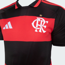 Camisa Flamengo Home I 2026/27 torcedor masculina vermelho e preto com listras rubro-negras e design tradicional