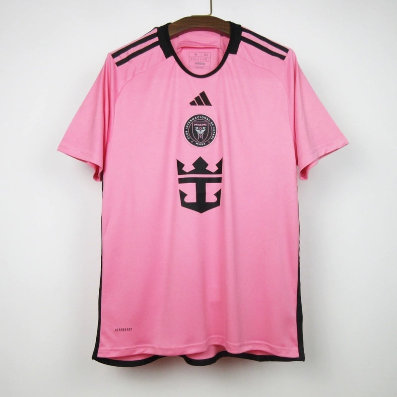 Camisa Inter Miami I 24/25 - Torcedor Adidas Masculina - Rosa com detalhes em preto