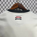 Camisa Manchester United Away II 2024/25 Adidas Torcedor Masculina vermelha e preta com escudo bordado e gola careca