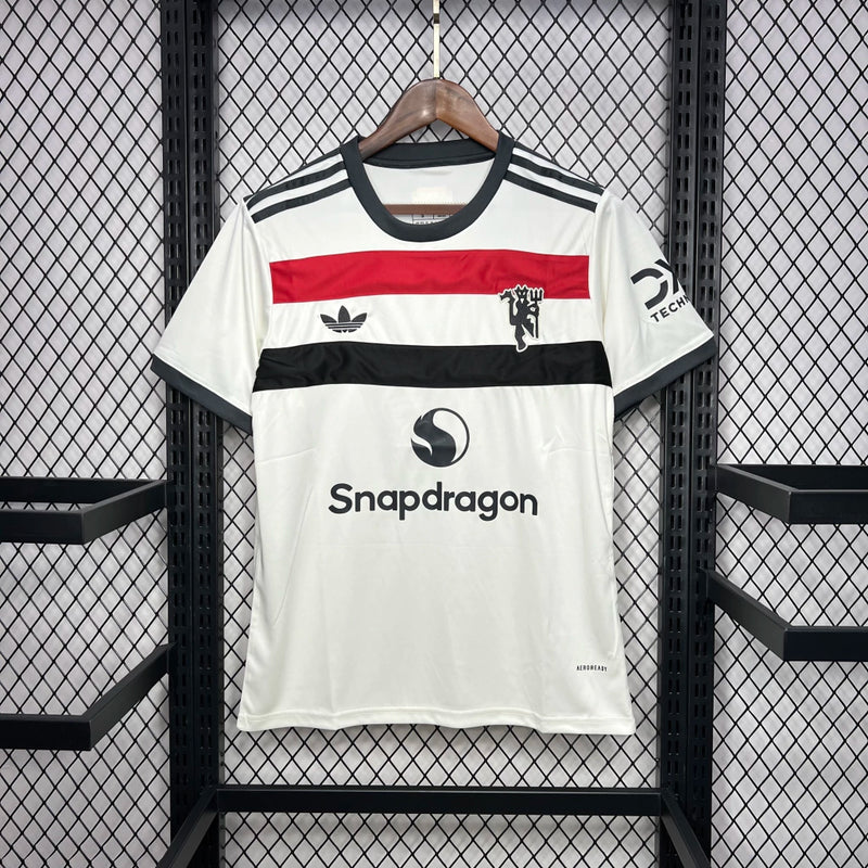 Camisa Manchester United Away 24/25 Torcedor masculino - branco