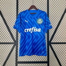 Camisa Palmeiras Goleiro 2024/25 Torcedor Masculina, cor azul, escudo do Verdão bordado, tecido leve e respirável