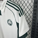 Camisa Panathinaikos Away II 2025/26 Adidas Torcedor Masculina branca com detalhes verdes, escudo do Panathinaikos e logo Adidas.