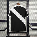 Camisa Vasco Home 2024/25 Torcedor Masculina Edição Dinamite Adidas oficial preta e branca com faixa transversal e escudo bordado