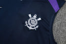Kit Corinthians 2025/26 com regata e short de treino na cor azul marinho, modelo alternativo